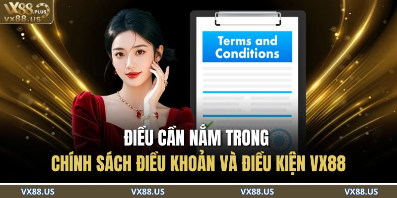 Điều cần nắm trong chính sách Điều khoản và Điều kiện VX88