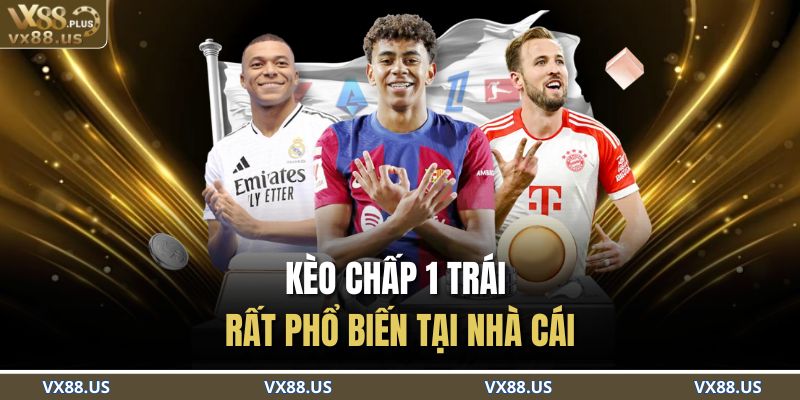Kèo chấp 1 trái rất phổ biến tại nhà cái