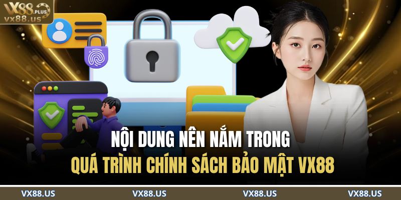 Nội dung nên nắm trong quá trình chính sách bảo mật VX88