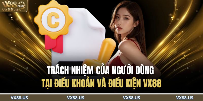 Trách nhiệm của người dùng tại Điều khoản và Điều kiện VX88